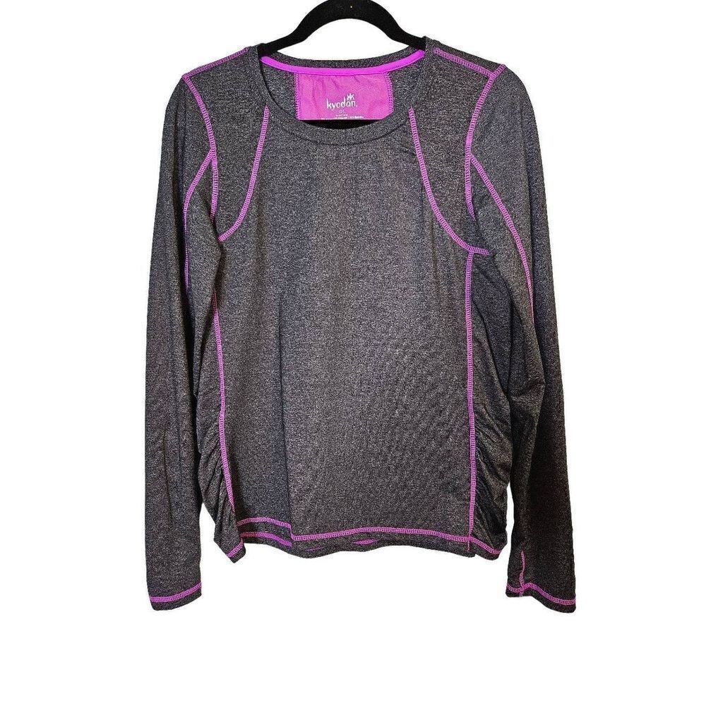 Kyodan dark gray long sleeved athletic top. Size L.